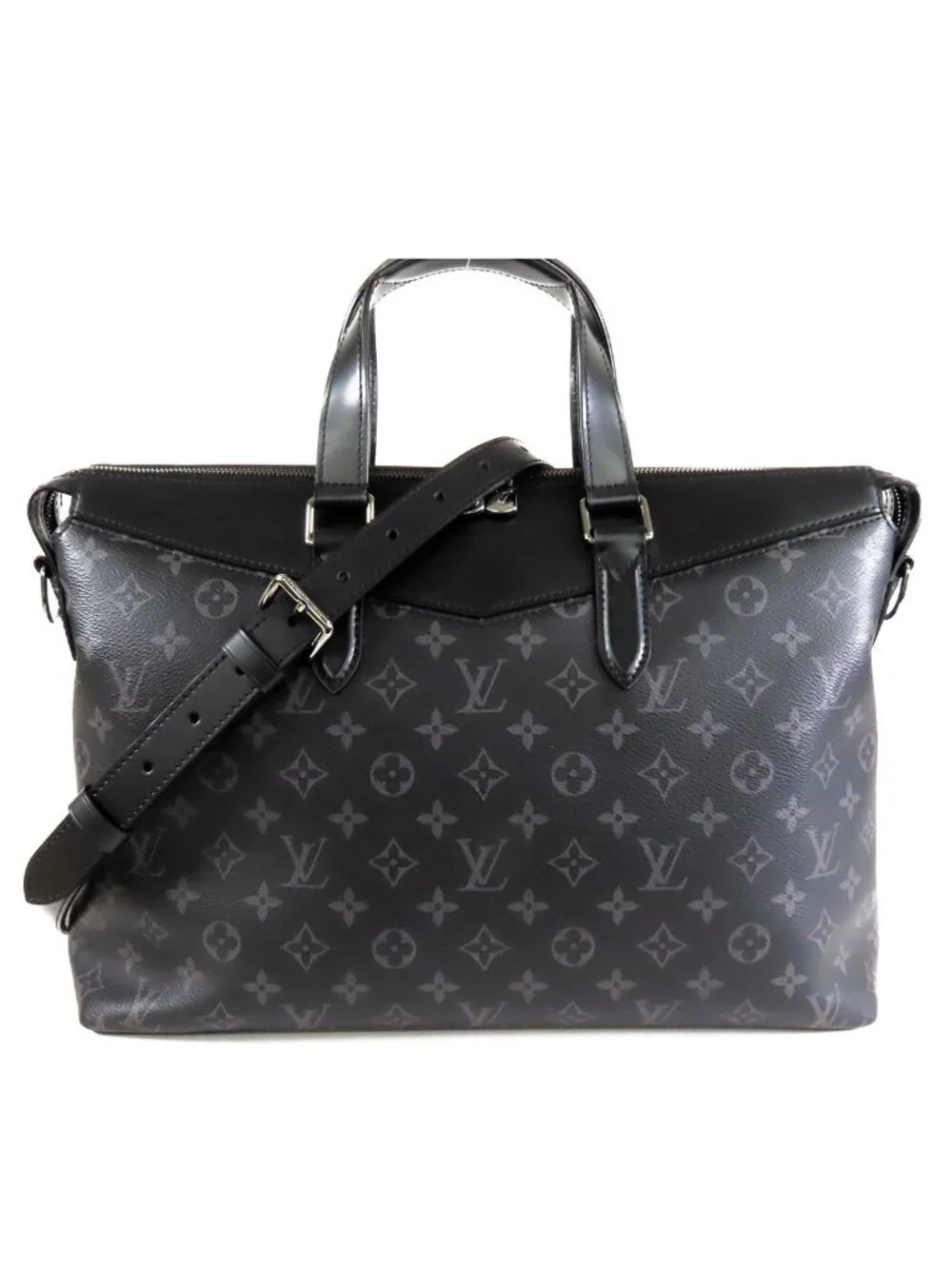 Louis Vuitton Briefcase Explorer Black Monogram Eclipse 2-Way Business